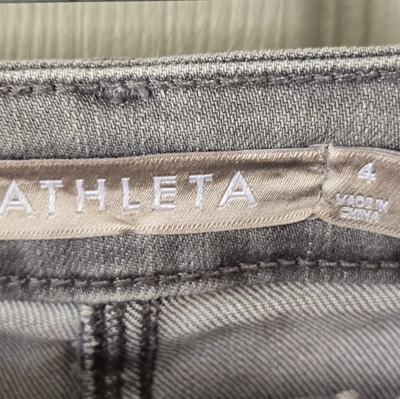 Athleta Sculptek Jeans Sz 4 Women Gray Light Wash  Denim Stretch 30x28 - Picture 7 of 12
